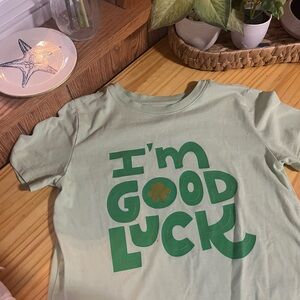 cute “I’m good luck” baby tee